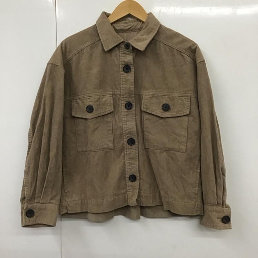 アズールバイマウジー AZUL BY MOUSSY ジャケット、上着 ジャケット、ブレザー 250CAH30-234H CORDUROY BIG POCKET M 無地 茶 / ブラウン /  レディース USED 古着 中古 10130371