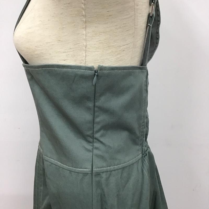 ムルーア MURUA ワンピース ロングスカート 012140302101-01 アシンメトリーパターンロングワンピース タグ付き L 無地 薄緑 / ライトグリーン /  レディース USED 古着 中古 10130427