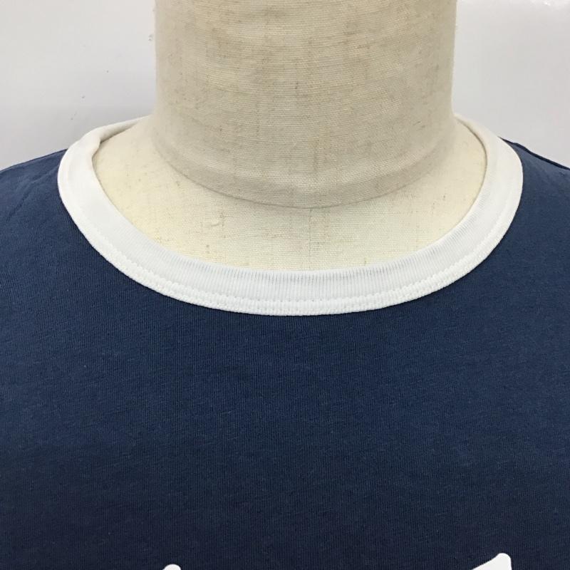 ティンバーランド Timberland Tシャツ 半袖 半袖カットソー プリントTシャツ クルーネックカットソー XL ロゴ、文字 紺 / ネイビー /  メンズ USED 古着 中古 10115290