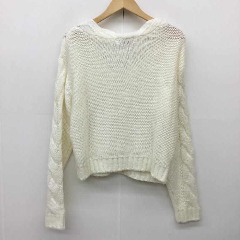 ダズリン dazzlin ニット、セーター 長袖 M  白 / ホワイト /  レディース USED 古着 中古 10139809