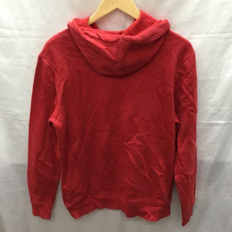 ギャップ GAP パーカー 長袖 スウェット 裏起毛 プルオーバー S ロゴ、文字 赤 / レッド /  メンズ USED 古着 中古 10118996