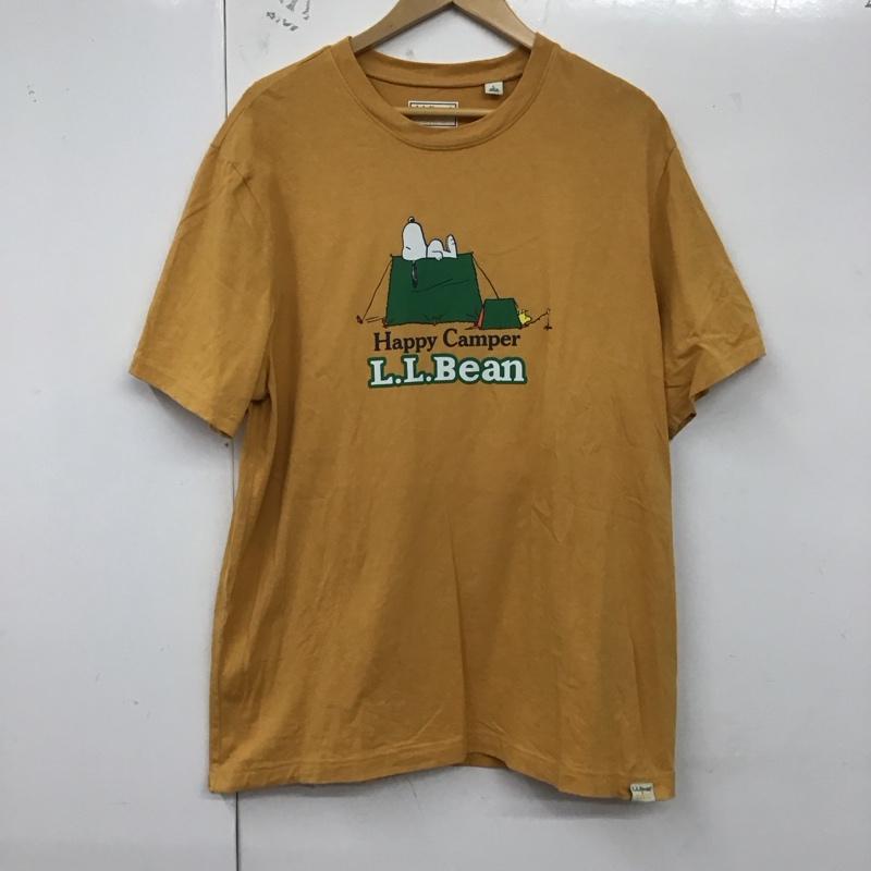 エルエルビーン L.L.Bean Tシャツ 半袖 半袖カットソー プリントTシャツ クルーネックカットソー L プリント 黄 / イエロー /  メンズ USED 古着 中古 10129817