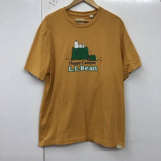 エルエルビーン L.L.Bean Tシャツ 半袖 半袖カットソー プリントTシャツ クルーネックカットソー L プリント 黄 / イエロー /  メンズ USED 古着 中古 10129817