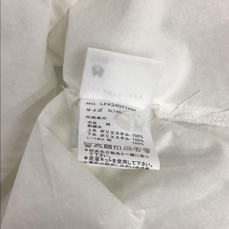 ローリーズファーム LOWRYS FARM シャツ、ブラウス 長袖 5 無地 白 / ホワイト /  ガールズ USED 古着 中古 10131683