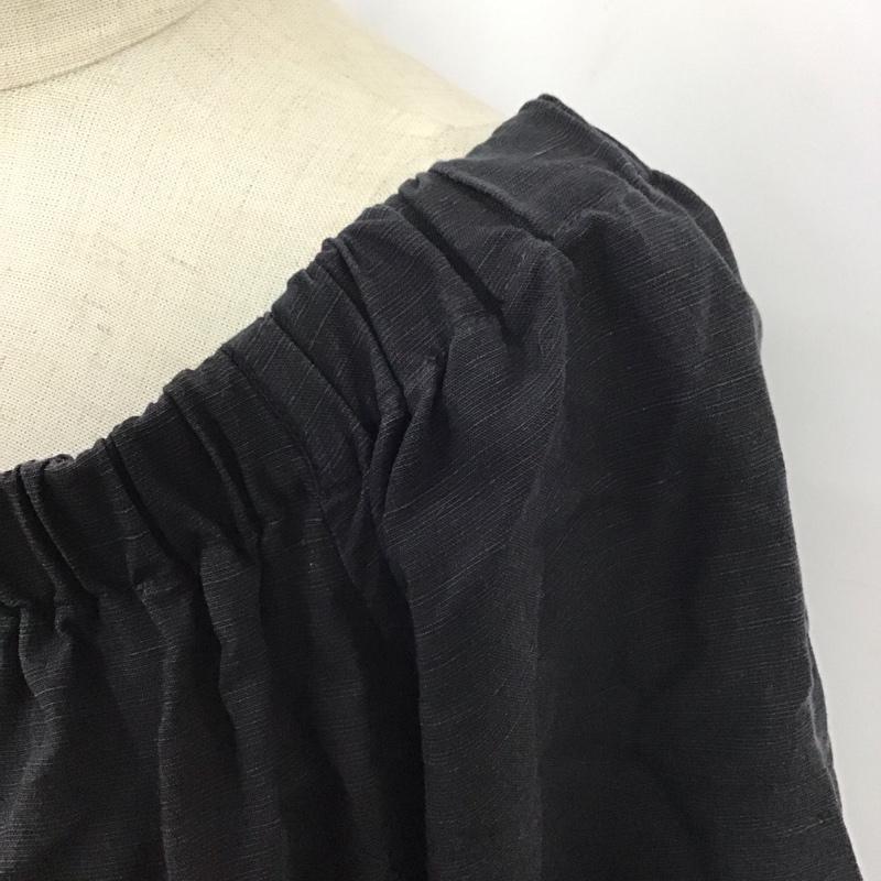 マウジー MOUSSY ワンピース ロングスカート 010bss30-0580 イージーネックオフショルダーワンピース ロングワンピース 2 無地 黒 / ブラック /  レディース USED 古着 中古 10115239