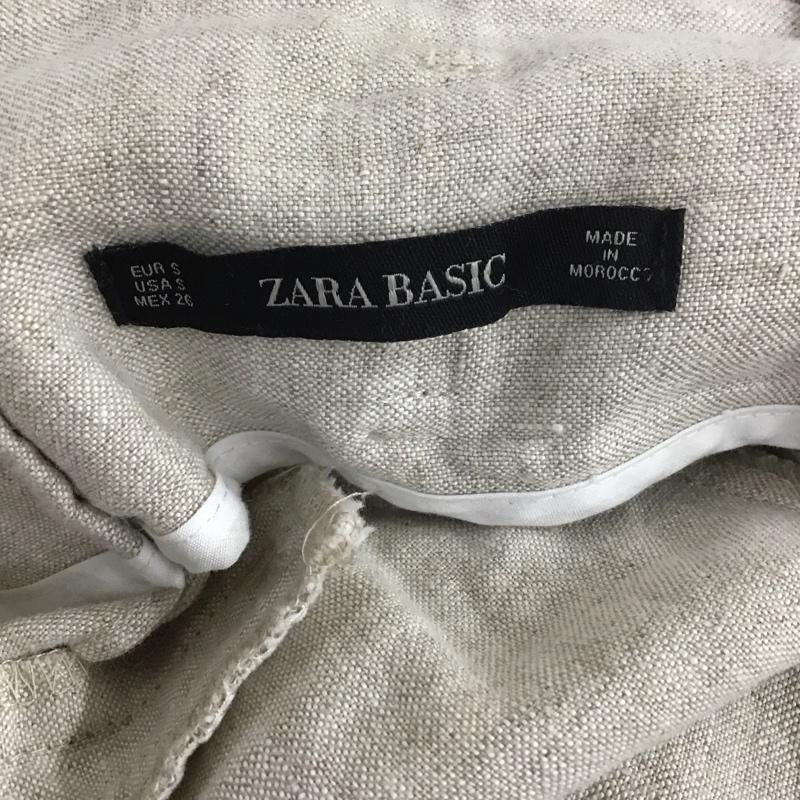 ザラ ZARA ボトムス ボトムス ワイドパンツ S 無地 アイボリー / アイボリー /  レディース USED 古着 中古 10112230