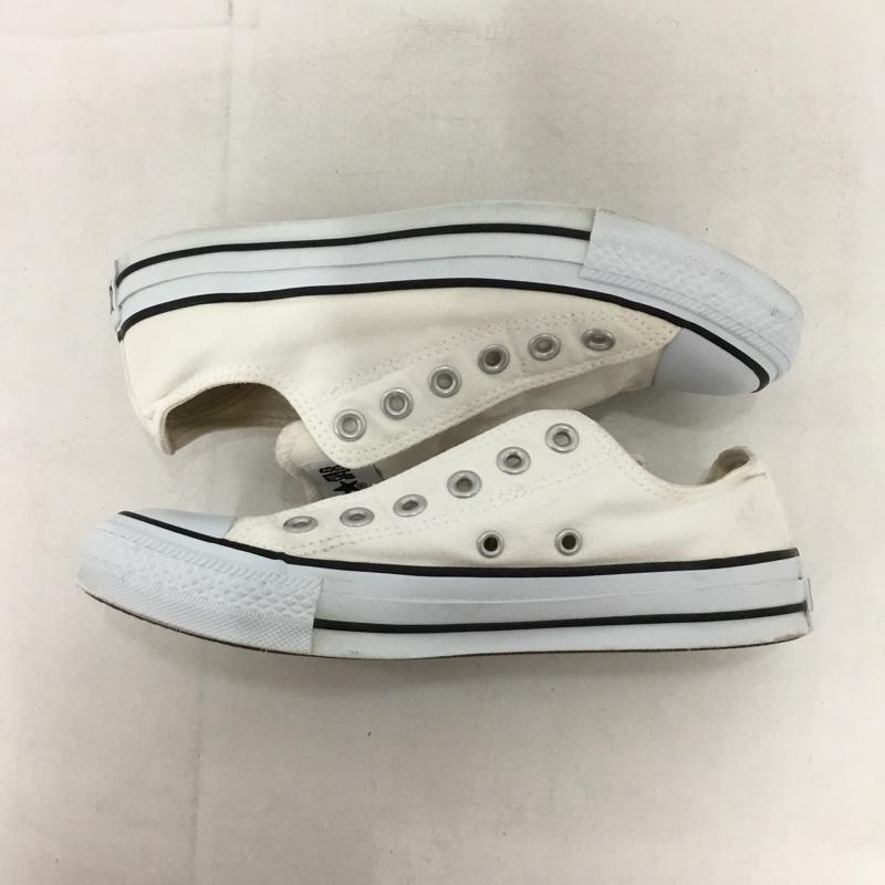 コンバース CONVERSE スニーカー スニーカー 1C239 ALL STAR SLIP III OX スリッポン 24cm 24.0cm ロゴ、文字 白 / ホワイト /  レディース USED 古着 中古 10150246