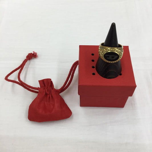 ディーゼル DIESEL アクセサリー 指輪 FREE ロゴ、文字 黒 / ブラック / X 金 / ゴールド /  メンズ USED 古着 中古 10136408