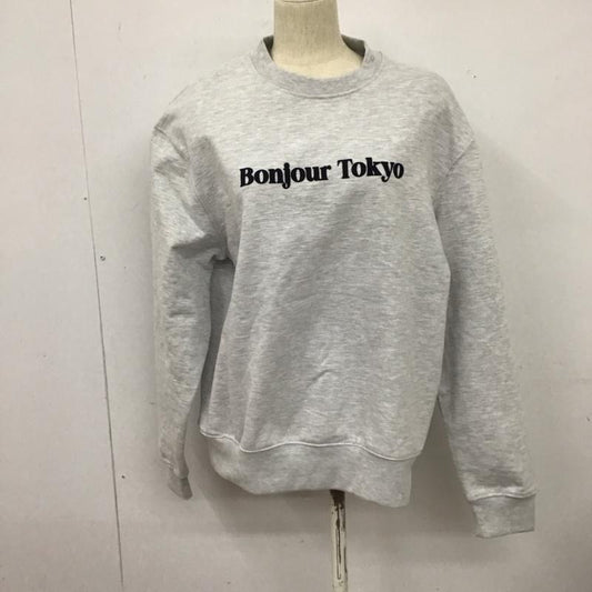 ザラ ZARA トレーナー 長袖 M ロゴ、文字 灰 / グレー /  レディース USED 古着 中古 10126573