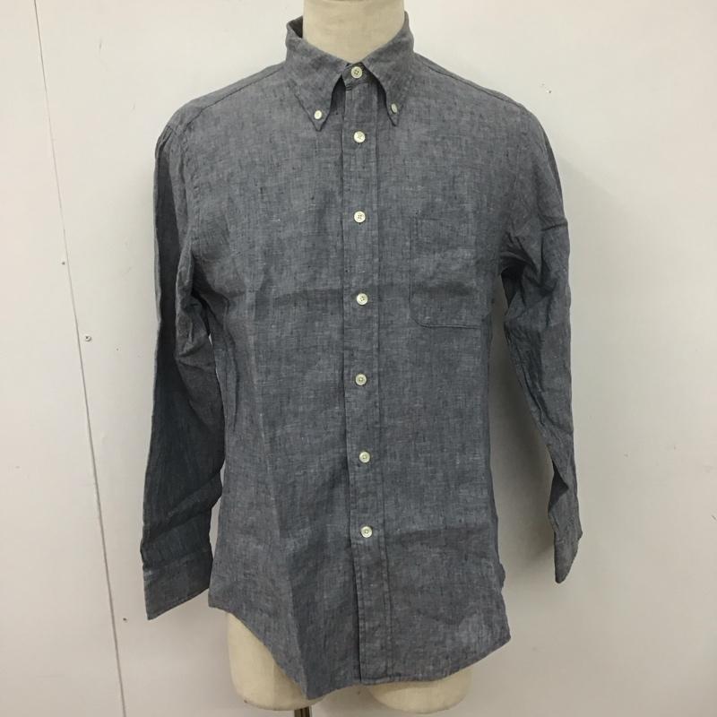 ブルックスブラザーズ BROOKS BROTHERS シャツ、ブラウス 長袖 長袖シャツ 無地シャツ カラーシャツ ボタンダウンシャツ M 無地 紺 / ネイビー /  メンズ USED 古着 中古 10126397