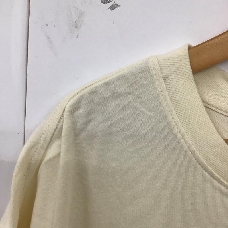 エッセンシャルズ ESSENTIALS Tシャツ 半袖 M ロゴ、文字 アイボリー / アイボリー /  メンズ USED 古着 中古 10128689