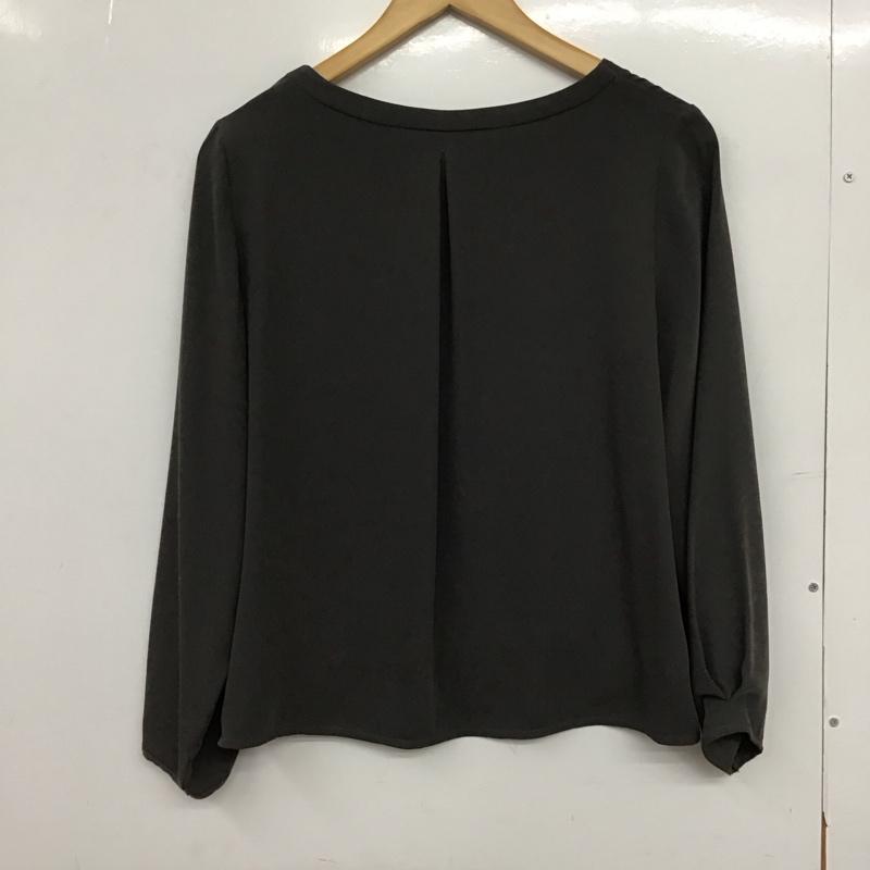 ユナイテッドアローズグリーンレーベルリラクシング UNITED ARROWS green label relaxing シャツ、ブラウス 七分袖 3511-167-1218 無地 灰 / グレー /  レディース USED 古着 中古 10150150
