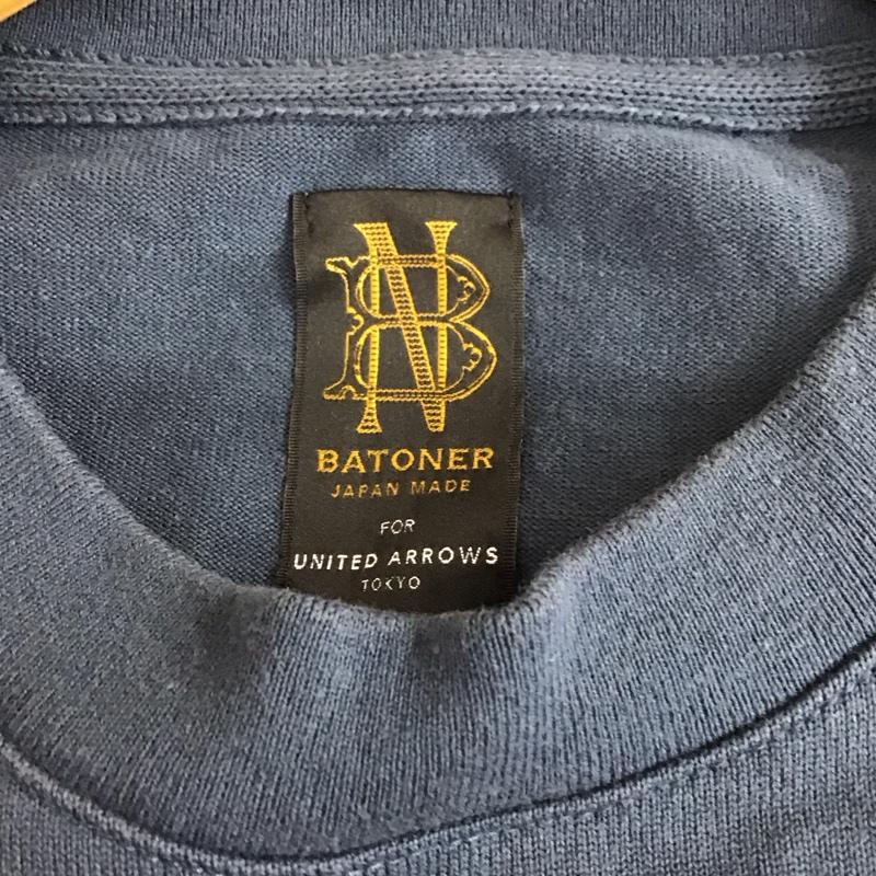 バトナー BATONER Tシャツ 半袖 BN-21SM-064 UNITED ARROWS クルーネック 2 無地 紺 / ネイビー /  メンズ USED 古着 中古 10117751