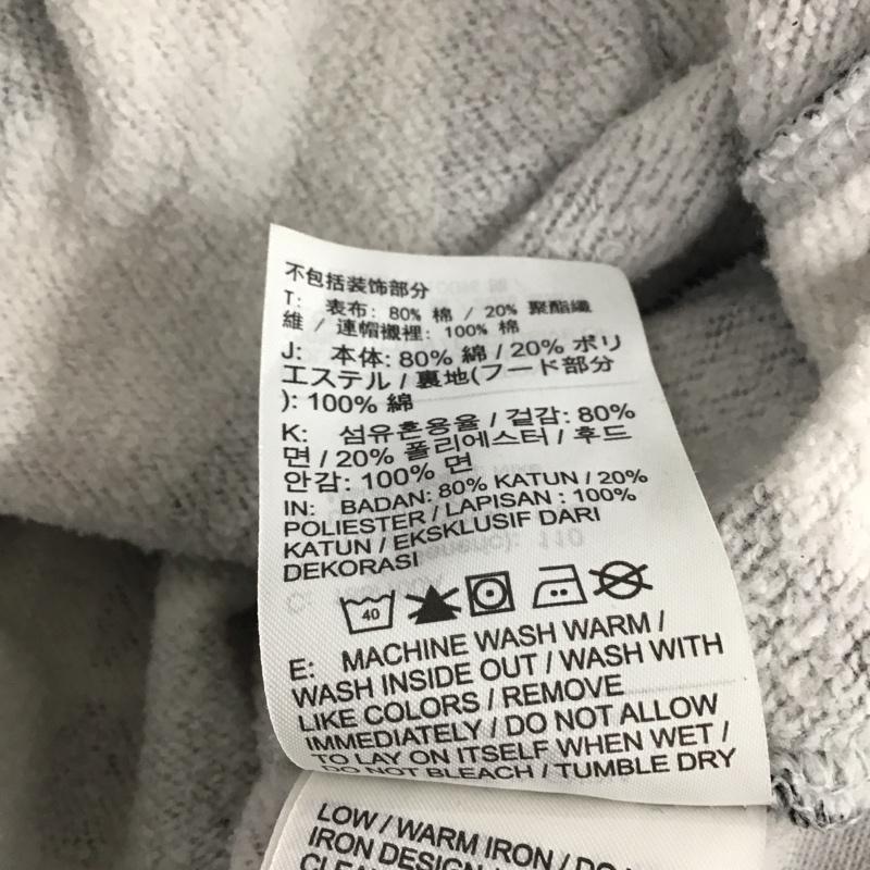 ナイキ NIKE パーカー 長袖 db4608-010 総柄ロゴプリントパーカー XXL プリント 灰 / グレー /  メンズ USED 古着 中古 10148566