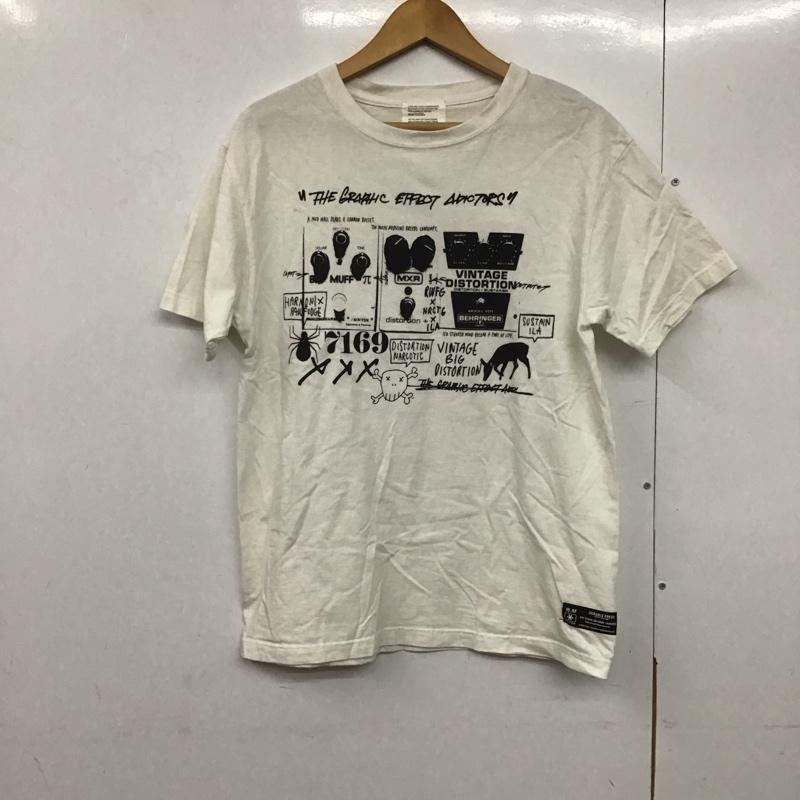 ローファッジ RAW FUDGE Tシャツ 半袖 半袖カットソー プリントTシャツ クルーネックカットソー S プリント 白 / ホワイト /  メンズ USED 古着 中古 10141458
