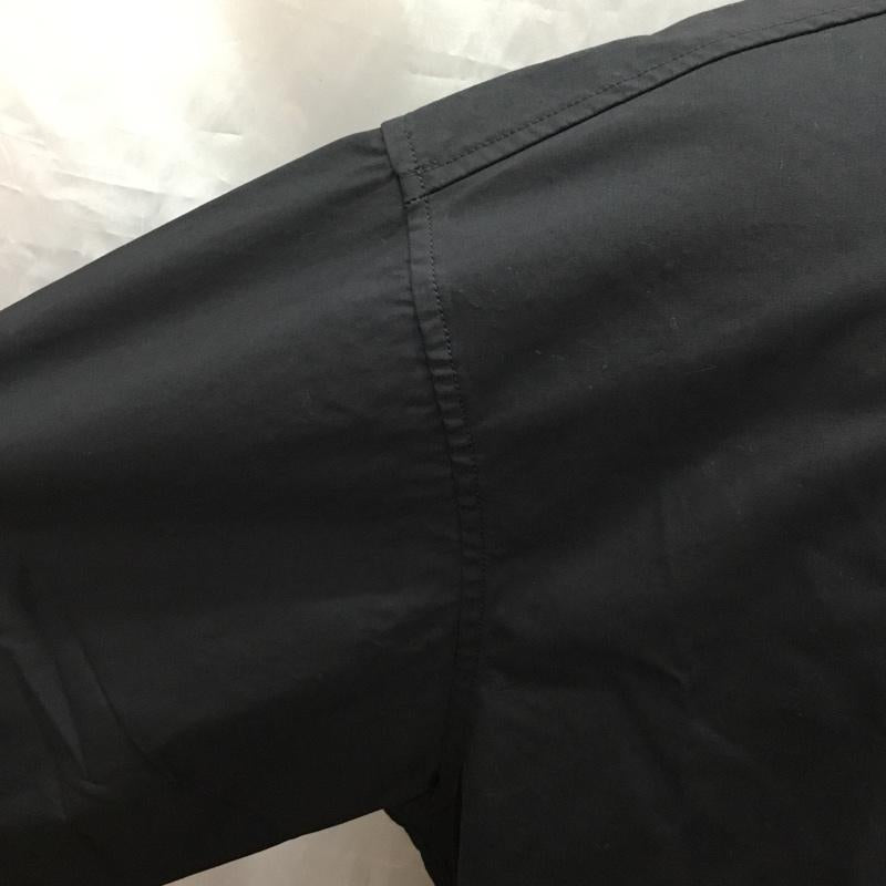 バルカン VULCAIN シャツ、ブラウス 半袖 212-1033 半袖シャツ カラーシャツ 半袖カットソー チャイナシャツ L 無地 黒 / ブラック /  メンズ USED 古着 中古 10120261