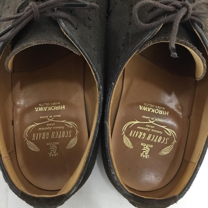 スコッチグレイン SCOTCH GRAIN シューズ シューズ 5395 ウイングチップ ビジネスシューズ 27 27.0cm 無地 ダークブラウン / ダークブラウン /  メンズ USED 古着 中古 10149665