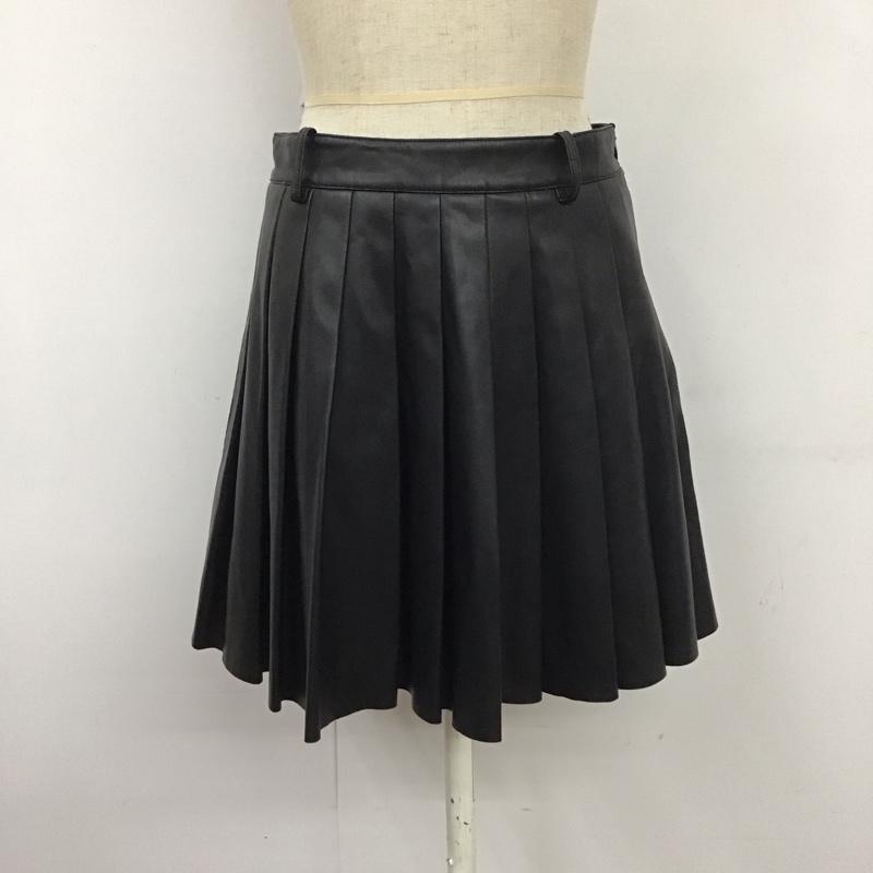 ザラ ZARA スカート ミニスカート ミニスカート フレアスカート カジュアルスカート プリーツスカート XS 無地 黒 / ブラック /  レディース USED 古着 中古 10124137