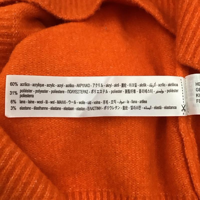 ザラ ZARA ニット、セーター 長袖 5536 135 615 オーバーサイズ M 無地 橙 / オレンジ /  レディース USED 古着 中古 10118407
