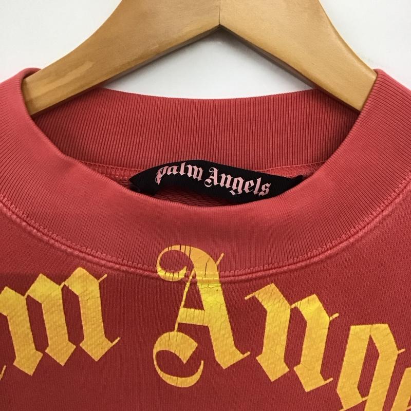 パームエンジェルス Palm Angels トレーナー 長袖 長袖トレーナー スウェット クルーネック プルオーバー S ロゴ、文字 赤 / レッド /  メンズ USED 古着 中古 10142350