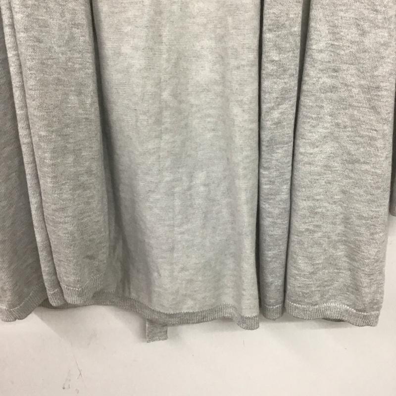 ザラ ZARA カーディガン 長袖 M 無地 灰 / グレー /  レディース USED 古着 中古 10148701
