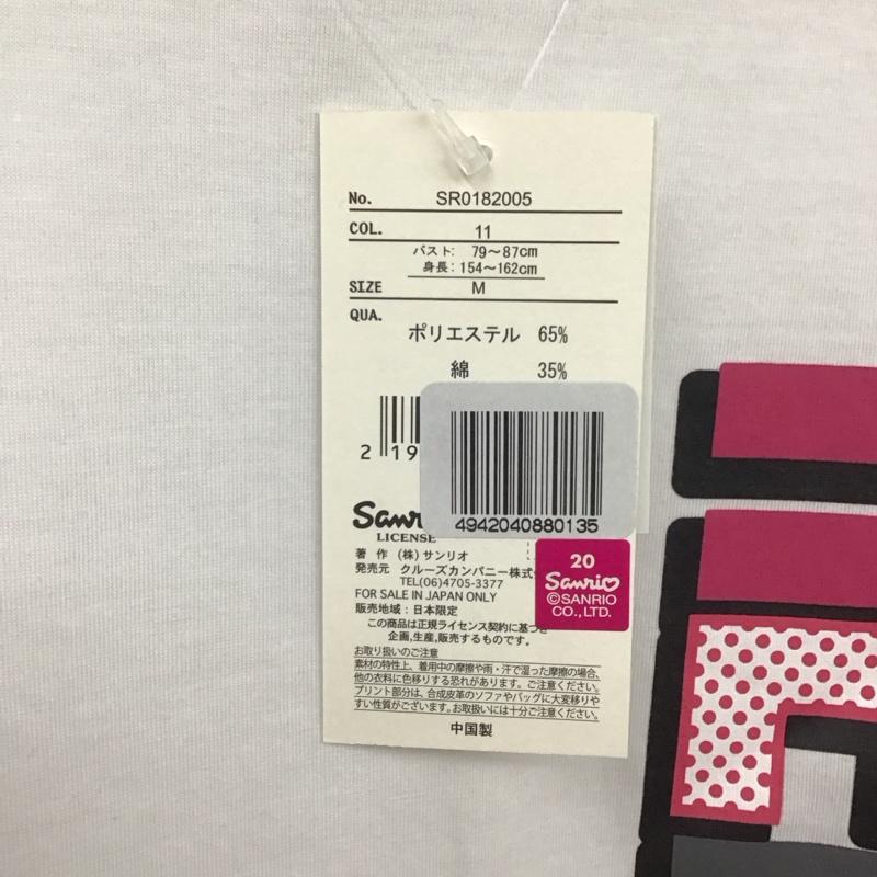 古着 USED Tシャツ 半袖 ハローキティ M ロゴ、文字 X プリント 白 / ホワイト /  レディース USED 古着 中古 10147661