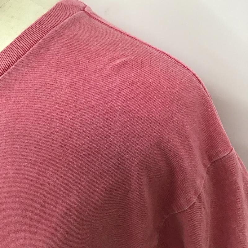 アベイシングエイプ A BATHING APE Tシャツ 半袖 半袖カットソー プリントTシャツ クルーネックカットソー L ロゴ、文字 桃 / ピンク /  メンズ USED 古着 中古 10116376