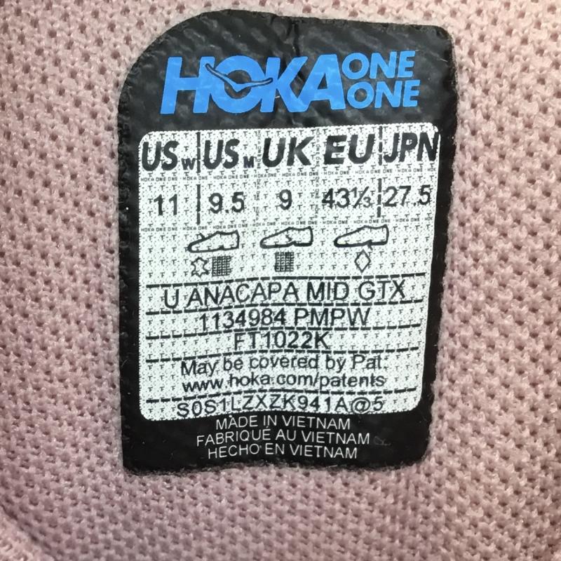 ホカ HOKA スニーカー スニーカー 1134984 ANACAPA Mid GTX 27.5cm ロゴ、文字 桃 / ピンク /  メンズ USED 古着 中古 10140754