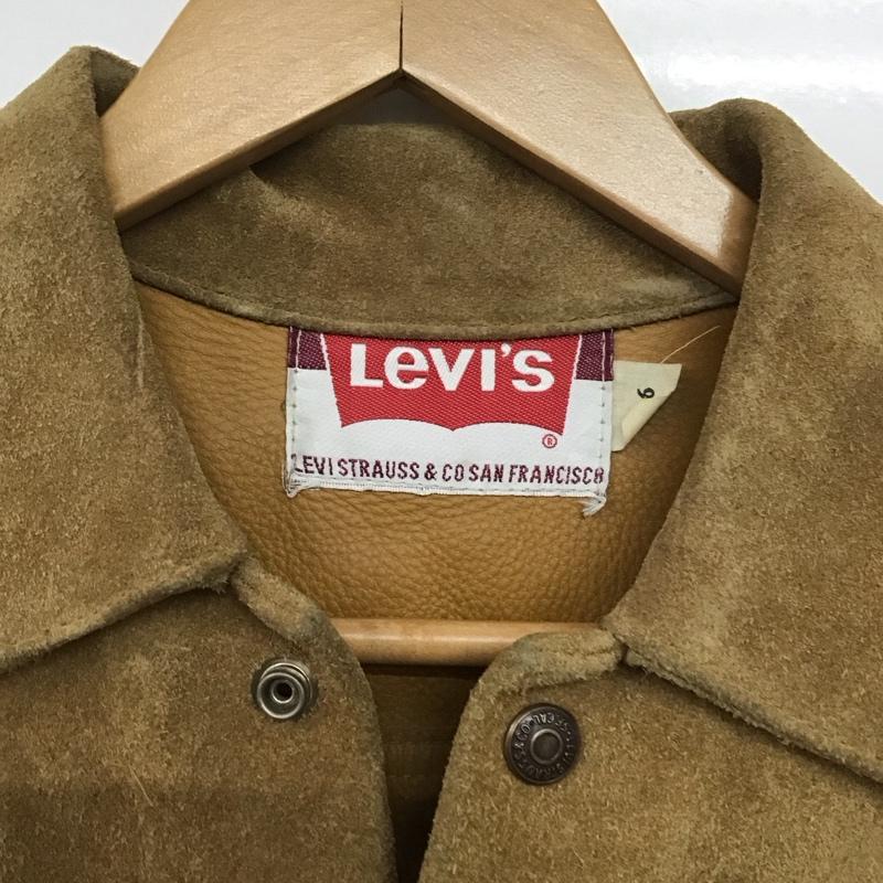 リーバイス Levi s ジャケット、上着 ジャケット、ブレザー レザージャケット ボタンジャケット アウター 99年 復刻 36 ロゴ、文字 ベージュ / ベージュ /  メンズ USED 古着 中古 10141656