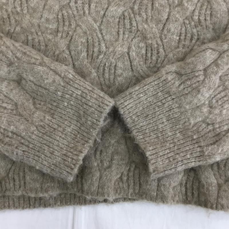 アイテムズ アーバンリサーチ ITEMS URBAN RESEARCH ニット、セーター 長袖 IT27-22A012 FREE  茶 / ブラウン /  レディース USED 古着 中古 10142528