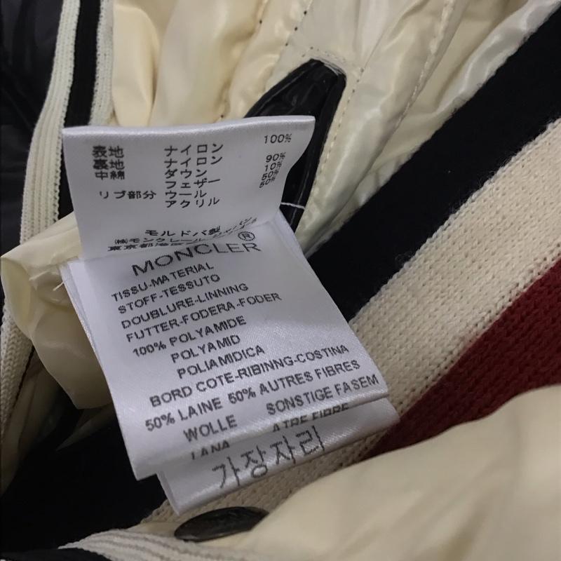 モンクレール MONCLER ジャケット、上着 ジャンパー、ブルゾン ダウンジャケット アウター フロントボタン 1 ロゴ、文字 黒 / ブラック /  メンズ USED 古着 中古 10146072