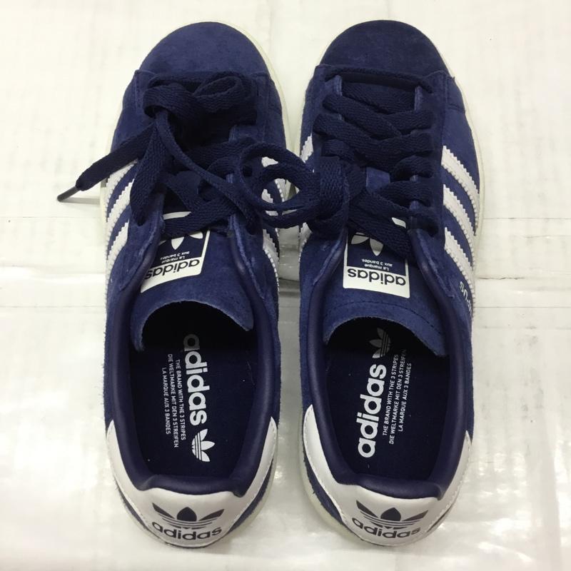 アディダス adidas スニーカー スニーカー BZ0086 Originals CAMPUS 23cm 23.0cm ロゴ、文字 紺 / ネイビー / X 白 / ホワイト /  レディース USED 古着 中古 10110609