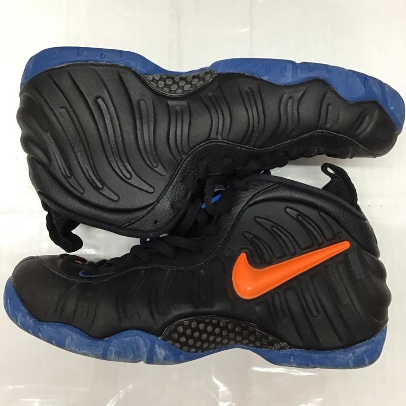 ナイキ NIKE スニーカー スニーカー 624041-010 AIR FOAMPOSITE PRO 27.5cm 27.5cm ロゴ、文字 黒 / ブラック / X 橙 / オレンジ / X 青 / ブルー /  メンズ USED 古着 中古 10114252