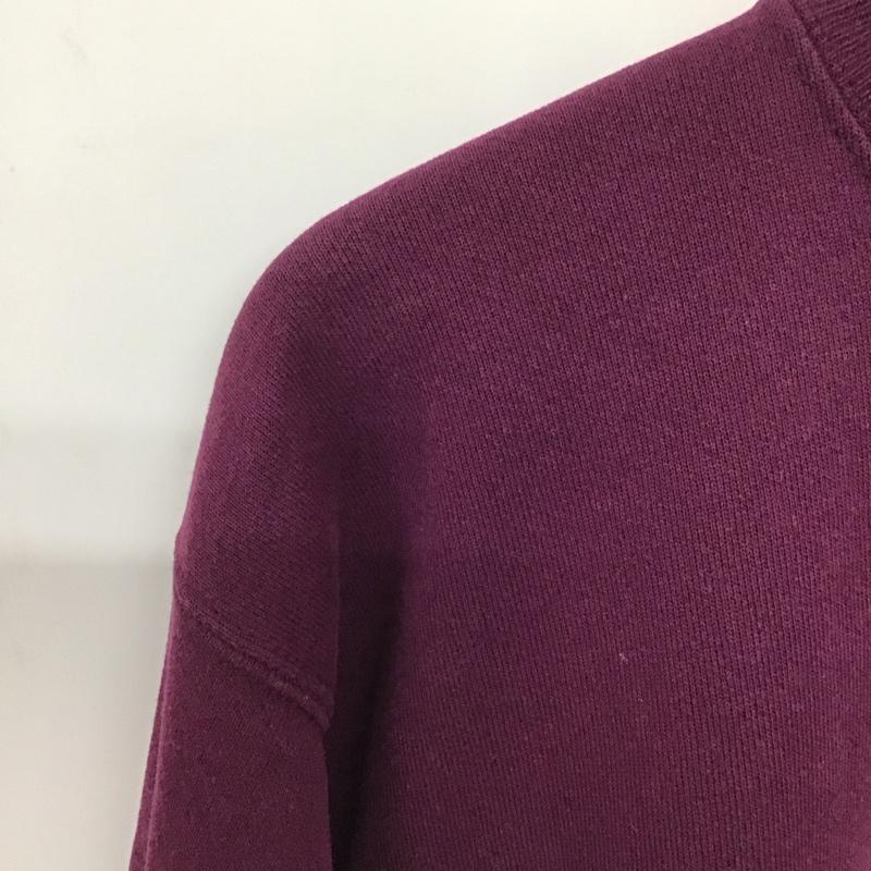 ヘインズ HANES トレーナー 長袖 長袖トレーナー スウェット クルーネック プルオーバー M ロゴ、文字 紫 / パープル /  メンズ USED 古着 中古 10140799
