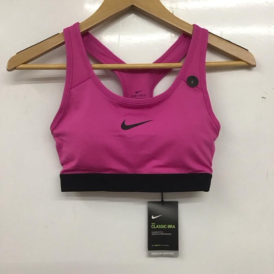 ナイキ NIKE トップス トップス 823313-623 ナイキプロ アップデーテッドブラ スポーツブラ タグ付き S ロゴ、文字 マゼンタ / マゼンタ / X 黒 / ブラック /  レディース USED 古着 中古 10135550