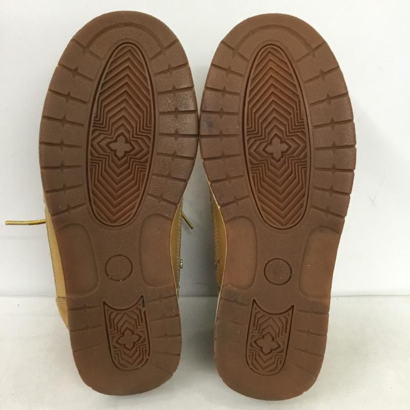 ティンバーランド Timberland ブーツ ショートブーツ 6638A 2498 26.5cm レザー 26.5cm ワンポイント キャメル / キャメル /  メンズ USED 古着 中古 10150222