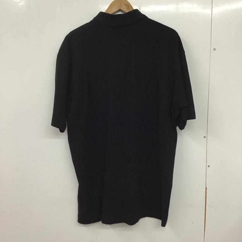 ディーゼル DIESEL ポロシャツ 半袖 XL 無地 X ロゴ、文字 黒 / ブラック /  メンズ USED 古着 中古 10134828