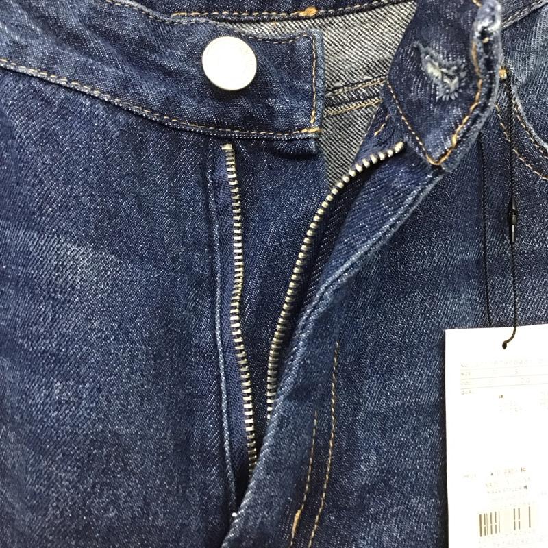 エヴリス EVRIS パンツ ワークパンツ、ペインターパンツ 371767900401-01 ダメージデニムワイドパンツ S 無地 インディゴ / インディゴ /  レディース USED 古着 中古 10116411