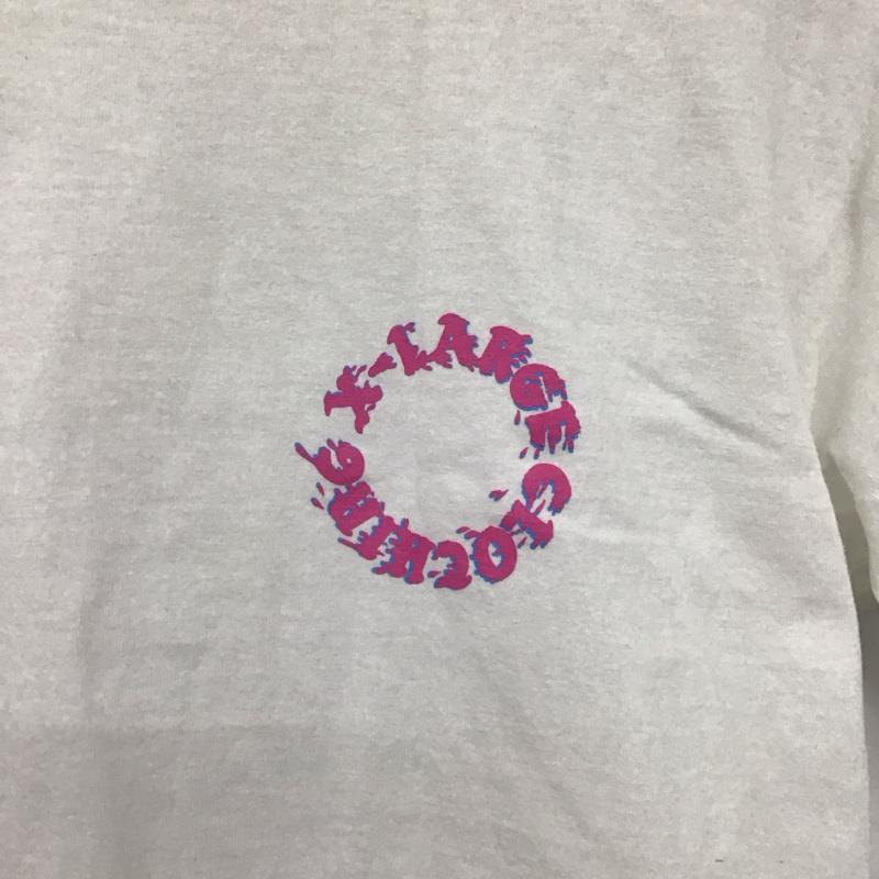 エクストララージ XLARGE Tシャツ 半袖 半袖シャツ プリントTシャツ 半袖カットソー S ロゴ、文字 白 / ホワイト /  メンズ USED 古着 中古 10146560