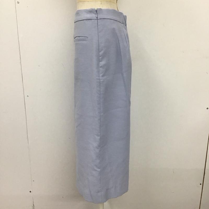インデックス index スカート ひざ丈スカート タグ付 L 無地 水色 / ライトブルー /  レディース USED 古着 中古 10107982