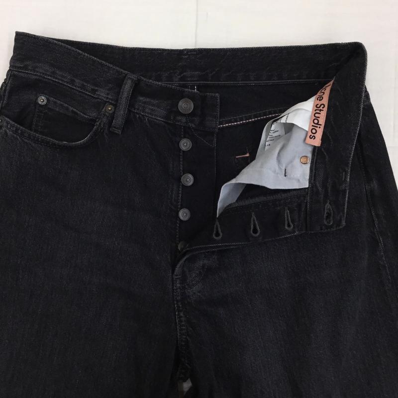 アクネストゥディオズ Acne Studios パンツ デニム、ジーンズ 1981M バギーフィットジーンズ 44 無地 黒 / ブラック /  メンズ USED 古着 中古 10142315