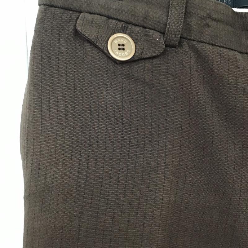 マークジェイコブス MARCJACOBS パンツ スラックス スラックスパンツ スリムパンツ ストライプパンツ 8 ストライプ 茶 / ブラウン /  メンズ USED 古着 中古 10126120
