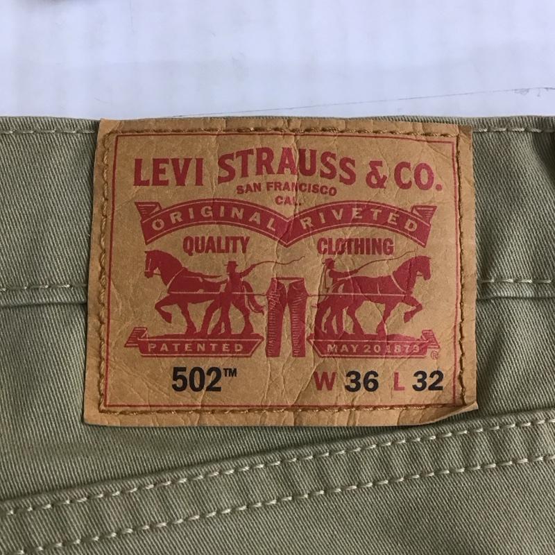 リーバイストラウスアンドコー Levi Strauss & co. パンツ デニム、ジーンズ 502 チノパン カジュアルパンツ ストレートパンツ ストレッチパンツ 36インチ 無地 ベージュ / ベージュ /  メンズ USED 古着 中古 10107189