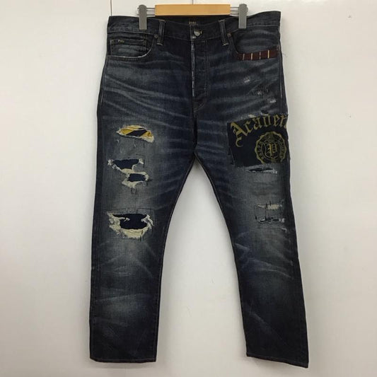 ポロラルフローレン POLO RALPH LAUREN パンツ デニム、ジーンズ デニムパンツ スリムパンツ ジーンズ カジュアルパンツ ストレッチパンツ 36 無地 インディゴ / インディゴ /  メンズ USED 古着 中古 10107760