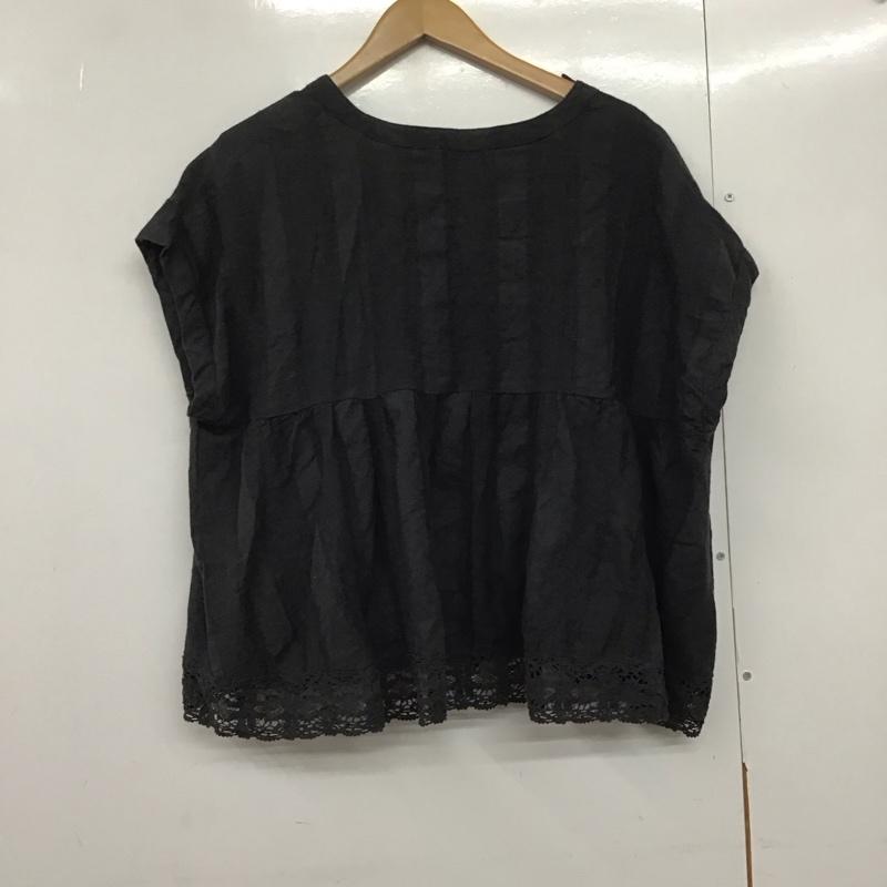 サマンサモスモス Samansa Mos2 シャツ、ブラウス 半袖 ノースリーブシャツ ノーカラーシャツ FREE 無地 チャコールグレー / チャコールグレー /  レディース USED 古着 中古 10143798