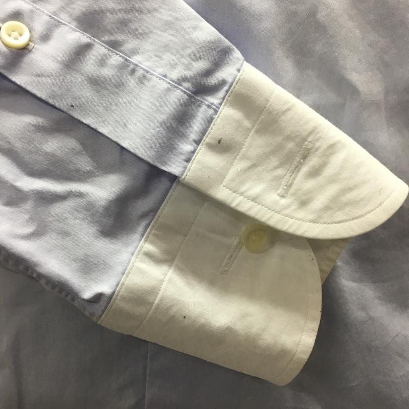 シップス SHIPS シャツ、ブラウス 長袖 111-13-5532 長袖シャツ カラーシャツ カジュアルシャツ 38 無地 水色 / ライトブルー /  メンズ USED 古着 中古 10106596