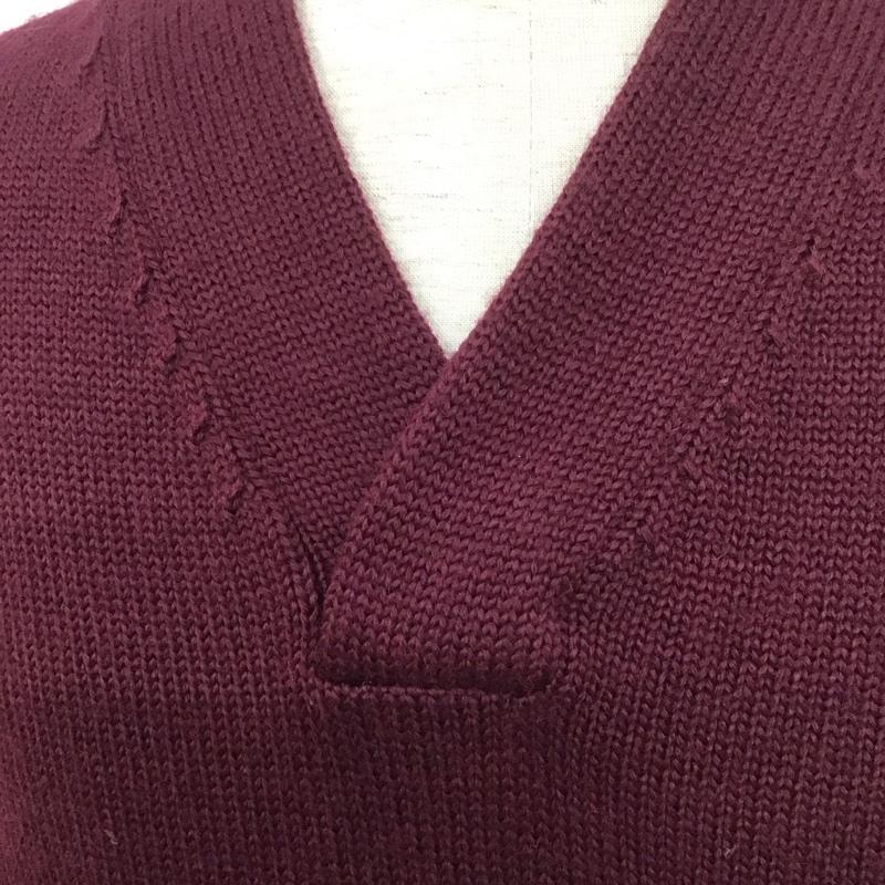 マックレガー McGREGOR ニット、セーター 長袖 M 無地 えんじ / ワインレッド /  メンズ USED 古着 中古 10111694