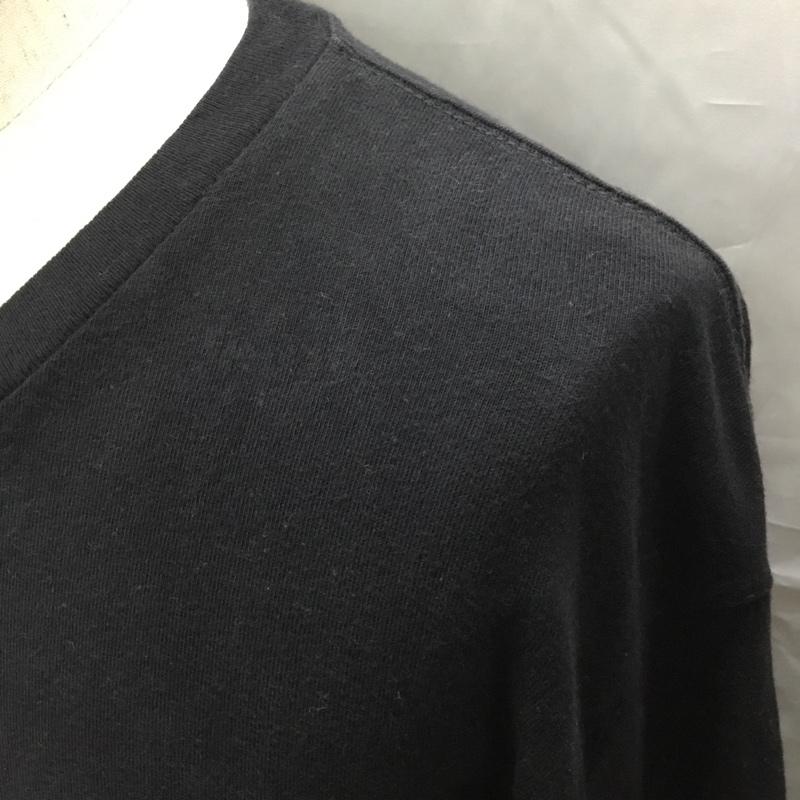 ステューシー STUSSY カットソー 長袖 長袖カットソー クルーネックカットソー ロングスリーブカットソー プリントTシャツ L ロゴ、文字 黒 / ブラック /  メンズ USED 古着 中古 10114146