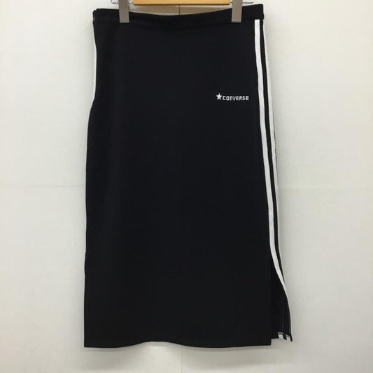 コンバース CONVERSE スカート ロングスカート 9182-0485 M ロゴ、文字 黒 / ブラック /  レディース USED 古着 中古 10140087