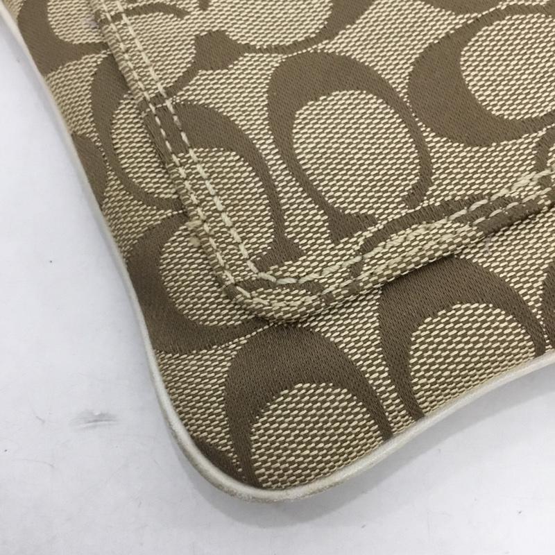 コーチ COACH ショルダーバッグ ショルダーバッグ 41542 シグネチャー ロゴ、文字 ベージュ / ベージュ / X 白 / ホワイト /  レディース USED 古着 中古 10131804